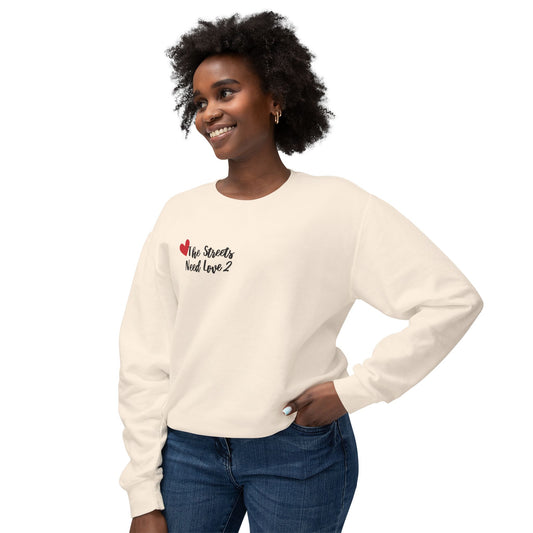 Woke Love Twisted Holidayz Unisex Lightweight Crewneck Sweatshirt - Perfect for Everyday Wear and Special Occasions